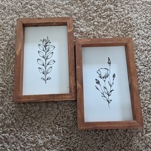 Black & White Floral Prints